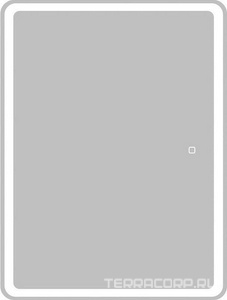 Зеркальный шкаф 600x800x150 мм,с 1 распашной дверцей, с 2 стекл. полками, со встроенной подсветкой и и сенс. выключателем, 12W,220-240V BelBagno ZZ BelBagno Универсал SPC-MAR-600/800-1A-LED-TCH