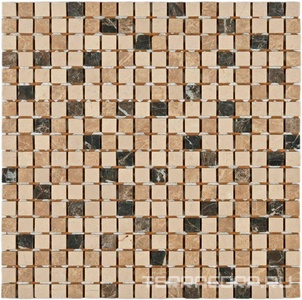 Мозаика Bonaparte Мозаика из натурального камня Turin-15 slim (Matt) (15x15x4) 30,5x30,5 Комбинированный 