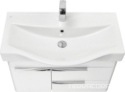 Тумба подвесная 80 см, без раковины "", цв.белый Aquaton Беверли 1A235501BV010