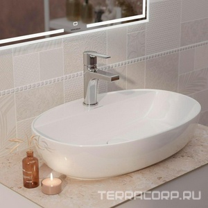 Раковина PLAZA 60х40 cм накладная с отверстием под смеситель, цв.белый Kerama Marazzi Plaza PLR.wb.60.1