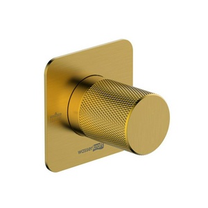 Переключатель на 2 положения., скрытая внутренняя часть в компл., цв. матовое золото, ZZ Wasserkraft Schunter A306