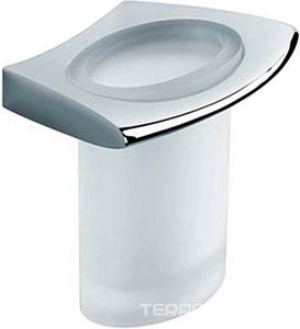 Стакан настенный, (стекло мат., крепл.цв.хром),  Colombo Land B2802.000