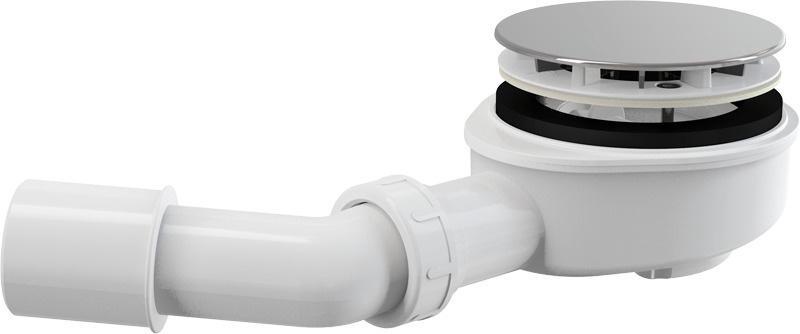 Сифон для душевого поддона d-90 мм (A492CR) , белый /хром, ZZ