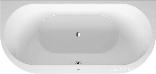 Ванна 1900х900хh600мм, акрил 5мм, пристенная, с панелью и ножками в компл., (БЕЗ слива-перелива арт.790293 00 0 00 1000),  ZZ Duravit Darling New 700248 00 0 00 0000