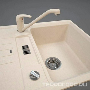 Смеситель для кухни, цв.бежевый ZZ Blanco daras 524184