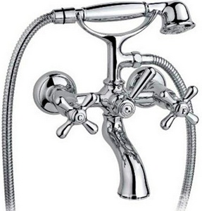 Смеситель для ванны, с душевым гарнитуром, (цв.хром),  ZZ Nicolazzi Nuova Brenta 2501 CR