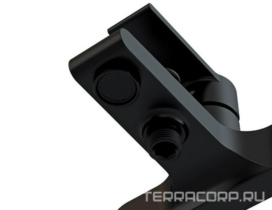 Смеситель для ванны/душа, без аксессуаров, цв.черный матовый Cersanit Brasko 63108