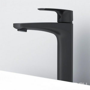 Cмеситель  для умывальника высокий, черный AMPM Gem F90A92022