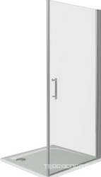 Дверь для душа распашная Good Door Mokka DR-100-C-WE, 1000хh1850 мм, стекло прозрач 5 мм. профиль хром, ZZ