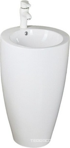 Умывальник Melana напольный 510/495/830мм на 1отверстие перелив керамика белый -B133, ZZ Melana MLN MLN-B133