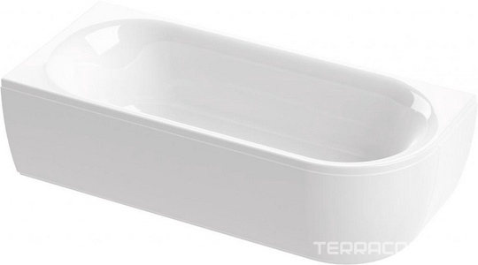 Ванна 180х80хh40(55,5)см, угловая, Левая, БЕЗ панели и мет.каркаса, (акрил),  ZZ Cezares Metauro METAURO CORNER-180-80-40-L-W37