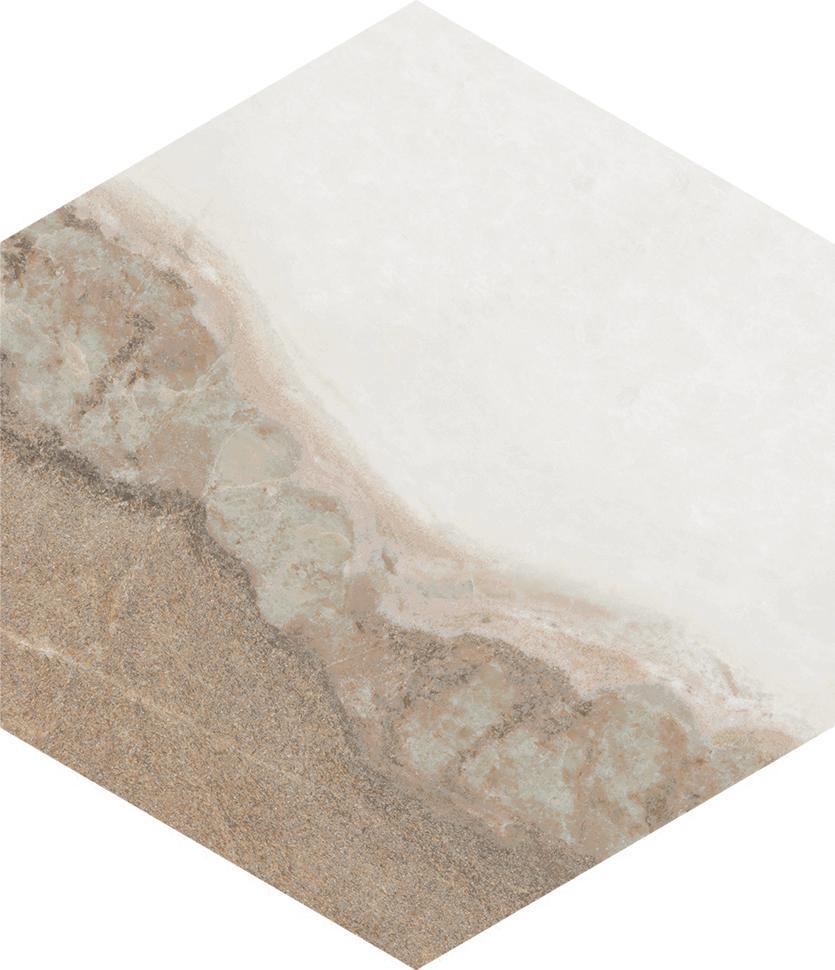 Керамогранит Pamesa Marble Hexa Nebula Almond 13x15 Комбинированный, фото 3