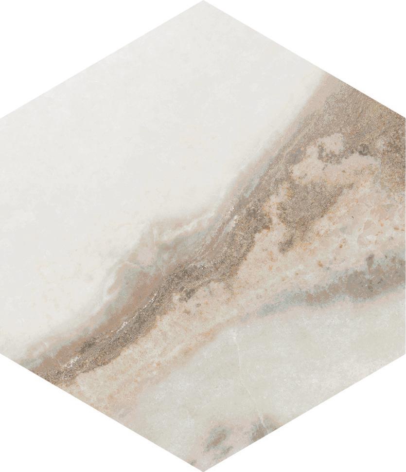 Керамогранит Pamesa Marble Hexa Nebula Almond 13x15 Комбинированный, фото 4