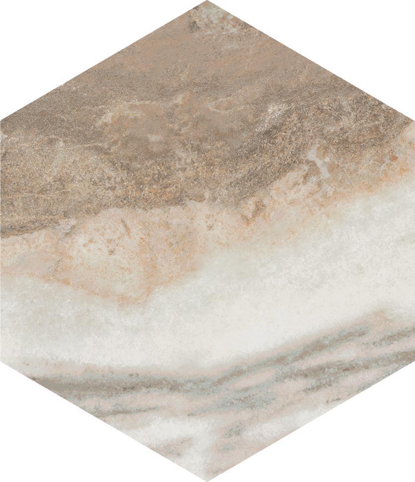 Керамогранит Pamesa Marble Hexa Nebula Almond 13x15 Комбинированный, фото 5