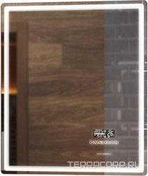 Зеркало Geometry Media 600, 60х70 см, сенсор, подсветка, часы,антизапотевае, муз.блок, ZZ