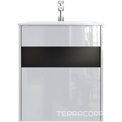 Тумба подвесная Func, 60 см, БЕЗ РАКОВИНЫ, 1 выдв. ящ, цв.белый глянец ZZ