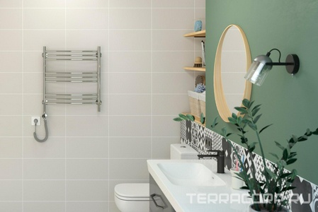 Полотенцесушитель электрический  Формат 10 ТЛ 600х500 правый , БЕЗ скрытого подключения, цв. хром ZZ Сунержа Стилье 00511-6050