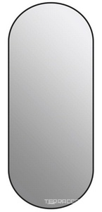 Зеркало овальное 50х122 см, с Led подсветкой, черная рама ZZ Cersanit Eclipse 64151