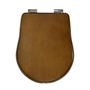 Сиденье для унитаза, с микролифтом, (цв.Noce, крепление цв.хром),  ZZ Migliore Bella 20677