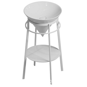 Метал.подставка для раковины CONO 44 белая матовая, ZZ Kerama Marazzi Cono CO.44\WHT.M