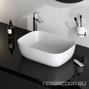 Раковина накладная 45х33 см, цв.белый AMPM FUNC M8FWCC10450WG