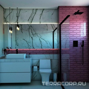 Смеситель-термостат для душа, встраиваемый в стену, с переключателем, (цв.черный браш. PVD),  ZZ Paini Dax 84PZ691TH