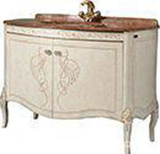 Тумба под раковину, 110,5хh84х58,5см, две распашные двери, ручки цв. хром,  ZZ Labor Legno Hermitage HEPL 113 ARG