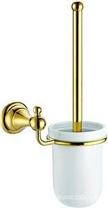 Ерш для унитаза ELVIA подвесной с керамической колбой, цв. золото, ZZ Azario Универсал AZ-91113G