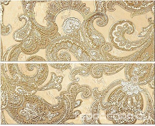 Панно Sfumato Beige Paisley (2 плитки) XX|40.2x50.5