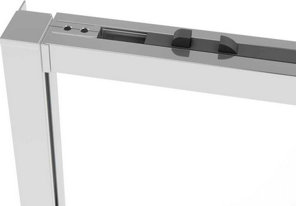 Душевой уголок 1400х900хh2000мм, прямоуг., правый/левый, (стекло прозрачное 6мм Easy Clean, фурн.цв.хром),  ZZ Vincea Slim Soft VSR-1SS9014CL