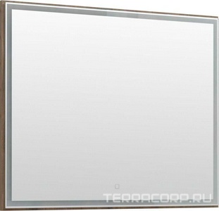 Зеркало  100 см LED, цвет дуб рустикальный ZZ Aquanet Nova Lite 249519