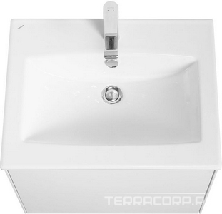 Тумба подвесная "" 60 см, без раковины Элина 60 см 1WH501606, 2 выдвижн.ящика, цв. белый, ZZ Aquaton Сохо 1A258001AJ010