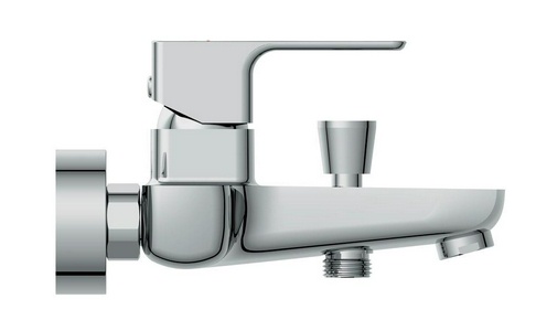 Смеситель для ванны/душа, без аксессуаров, цв.хром Cersanit geo 63040