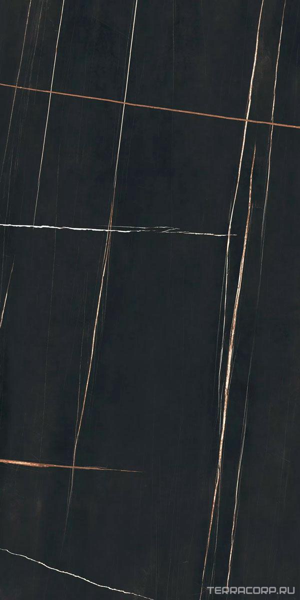 Керамогранит Florim Magnum Stones & More 2.0 Stone Sahara Noir Glossy 160х320 Черный, фото 7