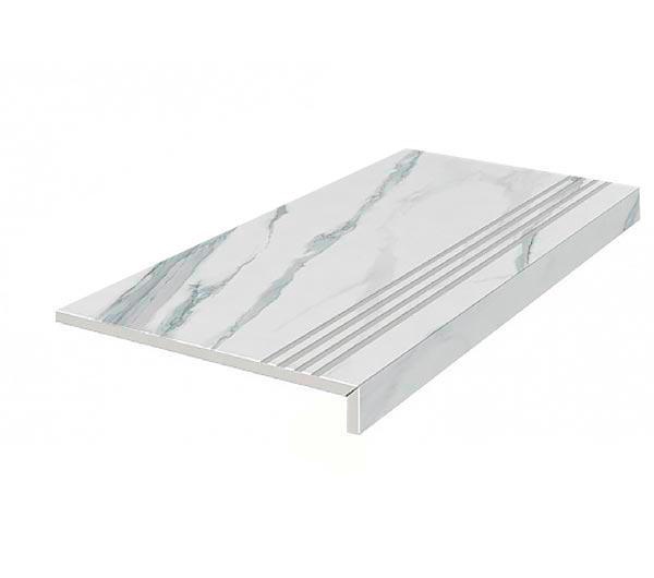 Ступени Kerama Marazzi Монте Тиберио Ступень Евро Проходная обрезной (n049045)ZZ39x85 Белый, фото 3