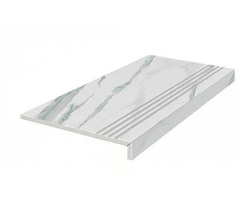 Ступени Kerama Marazzi Монте Тиберио Ступень Евро Проходная  обрезной (n049045)ZZ39x85 Белый 