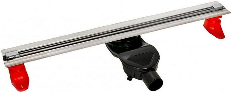 Душевой трап Super Slim 80 см, боковой  выпуск, цвет решетки хром / матовый, ZZ Berges Универсал 091154