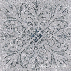 Терраццо серый декорированный обр. XX|60x60