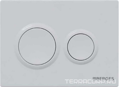 Клавиша для инсталляции, двухрежимная, цв. белый ZZ Berges Novum 040061