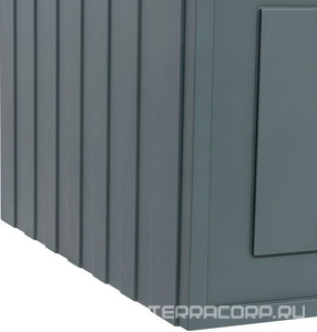 Тумба под раковину, с 2 выкатными ящиками, 776x469хh613мм, без раковины/столешницы, БЕЗ РУЧЕК, (цв.серый матовый),  ZZ La Fenice Cubo FNC-01-CUB-G-80-2