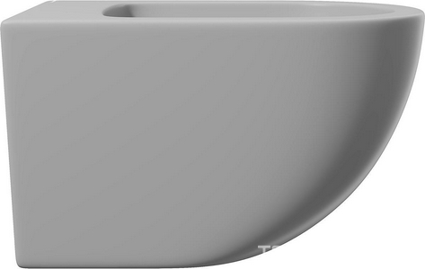 Биде подвесное 525х365мм, крепёж в компл., (цв.серый матовый),  ZZ Aqueduto Ovo OVO0330