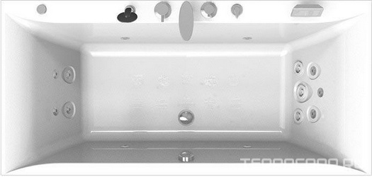 Акриловая ванна Radomir Палермо Специальный Chrome 180x85 с пультом| 180x85x50