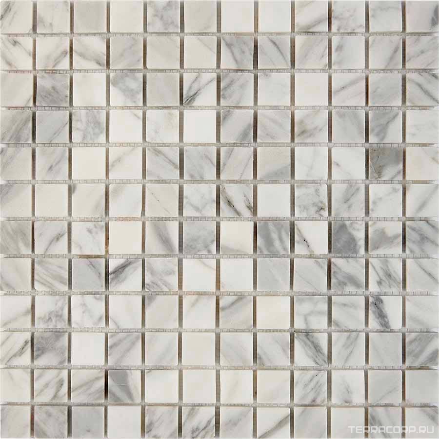 Мозаика Мастера Керамики Glass 242 Bianco carrara (чип 23x23) 30,5х30,5 n/a, фото 3