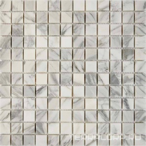 Мозаика Мастера Керамики Glass 242 Bianco carrara (чип 23x23) 30,5х30,5 n/a 