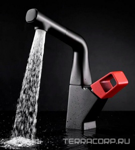 Смеситель для кухонной мойки Soul LM6008BL, выдвижной излив, цв. черный матовый, ZZ Lemark soul LM6008BL