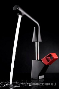 Смеситель для кухонной мойки Soul LM6008BL, выдвижной излив, цв. черный матовый, ZZ Lemark soul LM6008BL