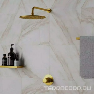 Душ верхний, стационарный, круглый, 250мм, G 1/2, антикальц., (цв.брашированное золото PVD), Paini ZZ Paini Универсал 50PJ759TT25