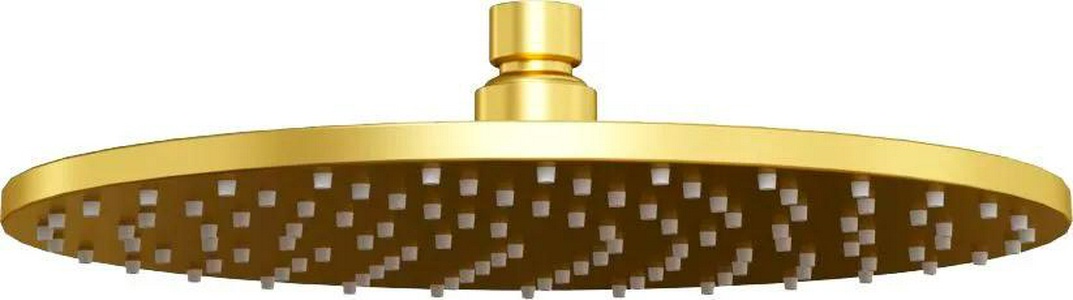 Душ верхний, стационарный, круглый, 250мм, G 1/2, антикальц., (цв.брашированное золото PVD), Paini ZZ Paini Универсал 50PJ759TT25