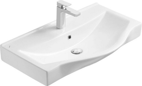 Раковина накладная Беверли (для мебели) Хельсинки 80 см, цв. белый ZZ STWORKI 
Хельсинки 1WH302422