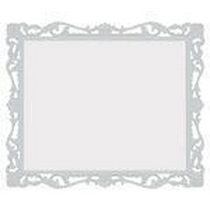 Зеркало  110х95см, БЕЗ подсветки, крепежа, цвет белый глянец ZZ Demax Прованс M112